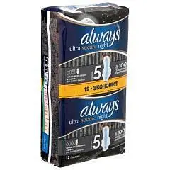 Прокладки гигиен Always Ultra Night экстра защита 12шт, фото №1