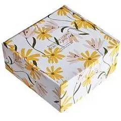 Коробка подарочная "April", цветы 200х200х100 мм, фото №1