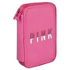 Пенал без наполнения "PINK" 2отд, 12,5x20см, фото №1