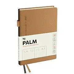 Ежедневник недат А5 "Palm. Coffee" кофейный, петля д/ручки, фото №1