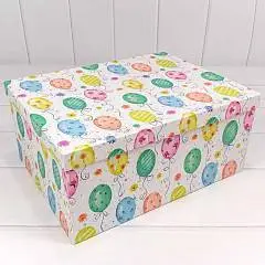 Коробка подарочная "Шарики" прямоуг 30*22,8*13,3см 10-8, фото №1
