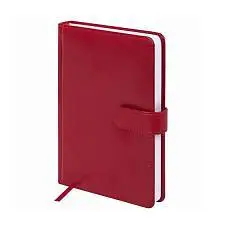 Ежедневник недат А5 "Ritter" красный, магнитная застежка, фото №1