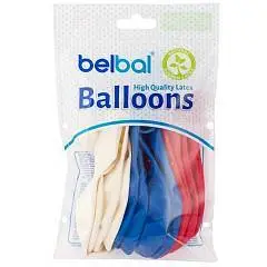 Набор шаров "Триколор" пастель 12 штук, фото №1