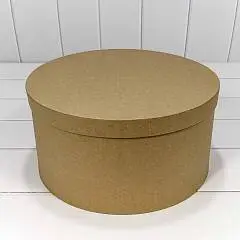 Коробка подарочная "КрафТ" круглая 20,5*11,8см 10-4, фото №1
