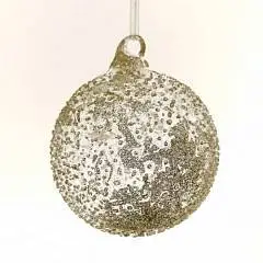 Шар елочный, D8 см стекло, фото №1
