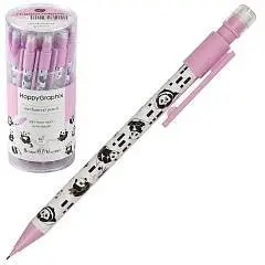 Карандаш механический с ластиком "HappyGraphix. Панды" 0,7мм, фото №1