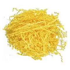 Бумажный наполнитель "Канареечно-желтый" 50 гр., фото №1