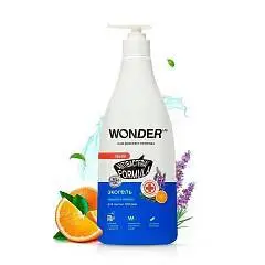 Экогель д/посуды WONDER LAB с антибакт.компл."Апельс./лав. 0,55л, фото №1