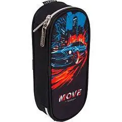 Пенал овальный "deVENTE. Move" 21x8x5 см, с внутр.органайзером, фото №1