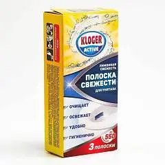 Чистящее средство для унитаза Kloger полоски, лимон 10г, фото №1