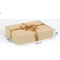 Коробка складная «Золотой бант», 27?21?9 см, фото №1