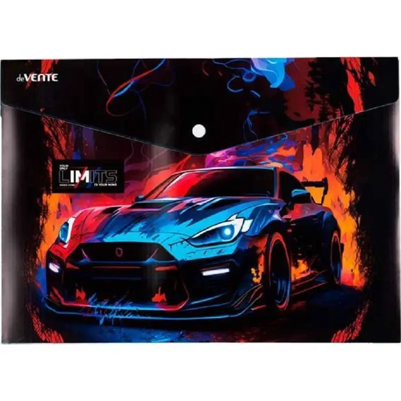 Папка-конверт на кнопке "deVENTE. Speed Zone" A4, 180 мкм, фото №1