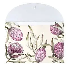 Папка на кнопке А4 33.5х23см  "Протея", фото №1