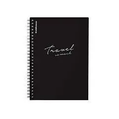 Тетрадь 80л КЛЕТКА "Words черный" спираль, пласт обл, фото №1