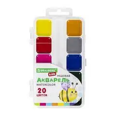 Акварель 20цв Brauberg  Пчела, фото №1