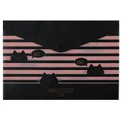 Папка-конверт на кнопке А4 Sweetest cat с рисунком, фото №1