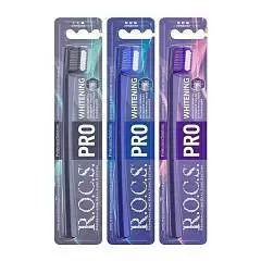 Зубная щетка R.O.C.S. PRO WHITENING средняя, фото №1