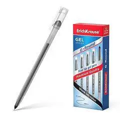 Ручка гелевая ErichKrause® G-Round, черная 0,5мм, фото №1