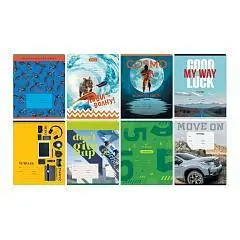 Тетрадь 12л КЛЕТКА "Mix-8. Мальчики", фото №1