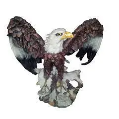 Орел большой с крыльями H-58см, L-56см  БРОНЗА, фото №1