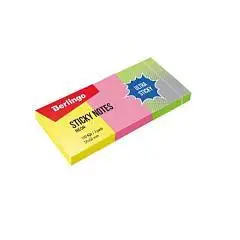 Бумага с клеевым краем Ultra Sticky, 50*40мм, 3 блока по 100л., фото №1