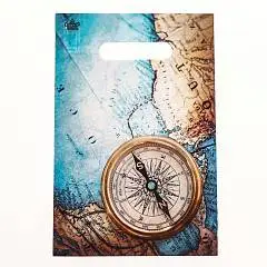 Пакет п/э "Компас" 20х30см, фото №1