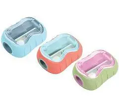 Точилка пластиковая Berlingo "Soft" 1 отв, ассорти, фото №1