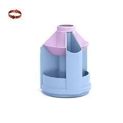 Подставка вращающаяся EK Mini Desk, Pastel Bloom, голубой с фиол, фото №1