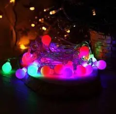 Гирлянда электр. с нас. "Шарики" 28л, 4,5м, мульти, фото №1