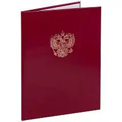 Папка адресная Герб России, фото №1