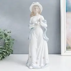 Фигурка Девушка с голубем в руках 31*10.5*12 см керамика, фото №1