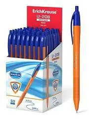 Ручка шариковая автомат. EK U-208, 1мм, синяя, фото №1