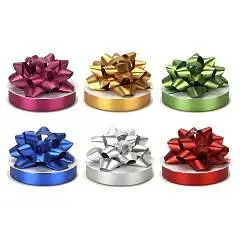 Набор для упаковки 2 предмета (бант 63мм, лента  12мм 3м), фото №1